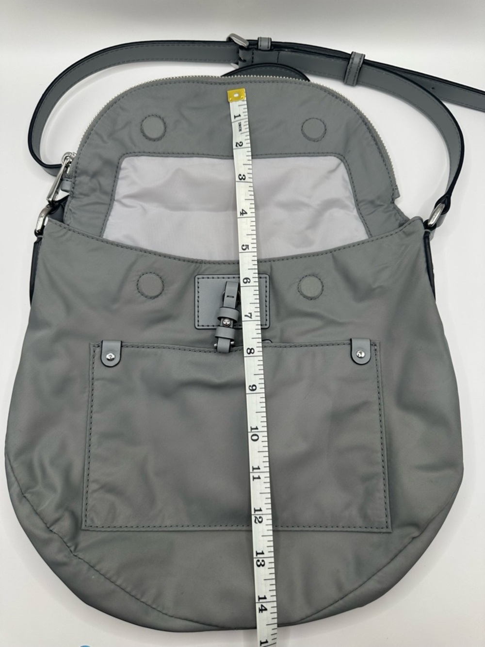 Marc Jacobs Gray Nylon Crossbody Pouch Bag - Picture 5 of 7